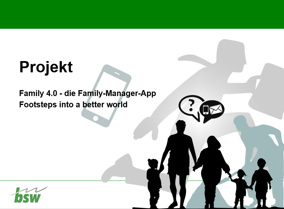 Bildmontage: Projektbild Family 4.0 – die Family-Manager-App