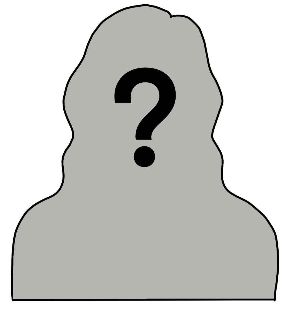 Grafik: Umriss einer grauen Person mit einem Fragezeichen 