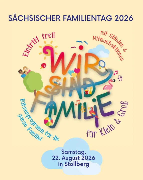 Werbung für den Sächsischen Familientag 2026