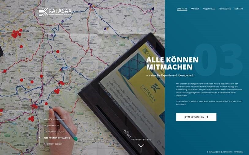 Foto: Webseite KaFaSax - Karriere und Familie in Sachsen