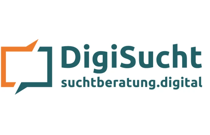 Logo von Digisucht, darunter steht suchtberatung.digital