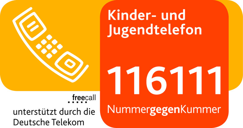 Logo Kinder- und Jugendtelefon der Nummer gegen Kummer