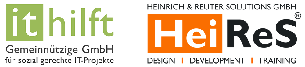 Logo: Heinrich & Reuter Solutions GmbH und IT hilft gGmbH