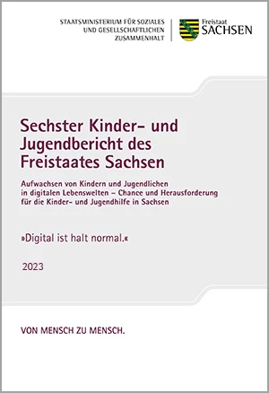 Titelseite des Sechsten Kinder- und Jugendberichts 2023