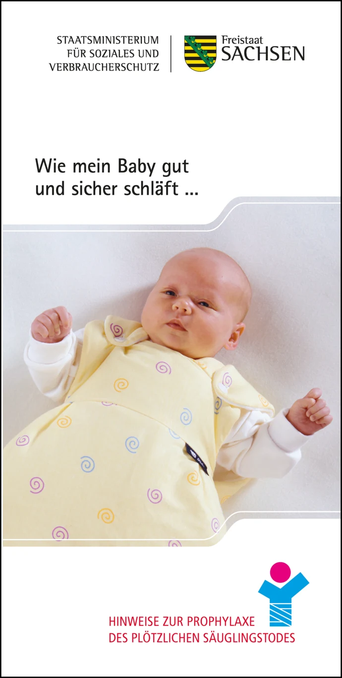 Titelseite der Publikation "Wie mein Baby gut und sicher schläft ..."