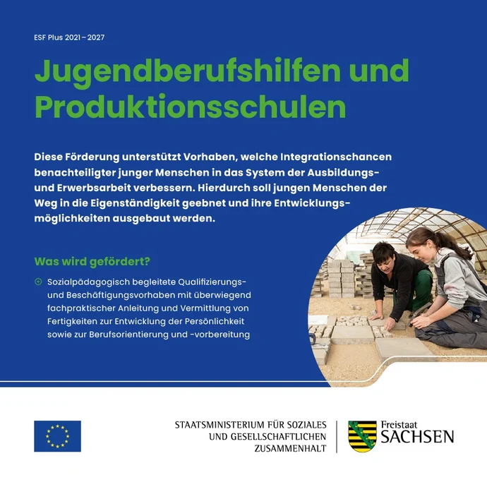 Titelseite der Publikation "Jugendberufshilfe und Produktionsschulen"